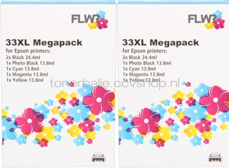 FLWR Epson T3351/3361/2/3/4 12-pack - Optie 64