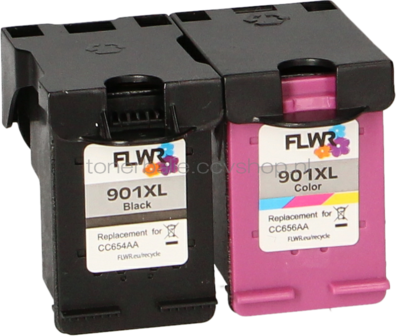FLWR HP 901XL Multipack zwart en kleur