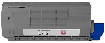 Huismerk Oki C712 magenta