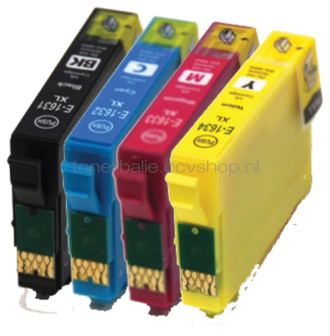 Huismerk Epson 16XL 4-Pack zwart en kleur