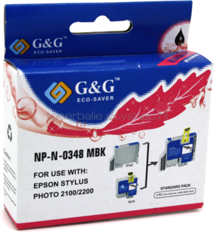 Huismerk Epson T0348 mat zwart