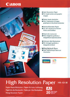 Canon HR-101 Fotopapier High Resolution | A3 | 106 gr/m&sup2; 20 stuks