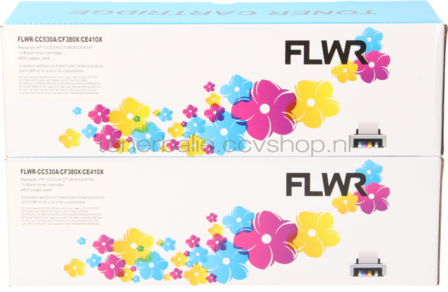 FLWR Canon 718 Duopack zwart