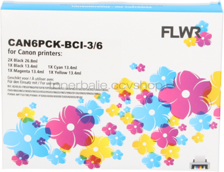 Huismerk Canon BCI-6 Multipack zwart en kleur