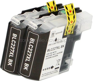 FLWR Brother LC-227BK 2-pack zwart