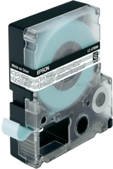 Epson LC-4TWN9 zwart op transparant breedte 12 mm