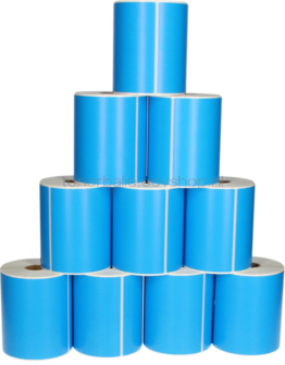 FLWR Zebra 10-pack verzendetiketten 102 mm x 150 mm  blauw