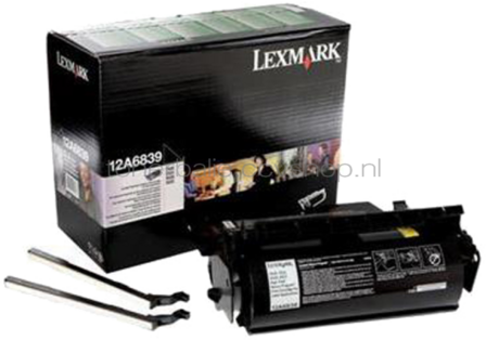 Lexmark 12A6839 etikettentoner zwart