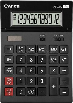 Canon AS-2200 12-cijferig display Zwart