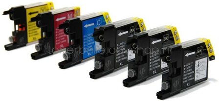 FLWR Brother LC-1220 6-pack zwart en kleur
