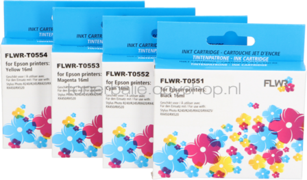 FLWR Epson T0556 Multipack zwart en kleur
