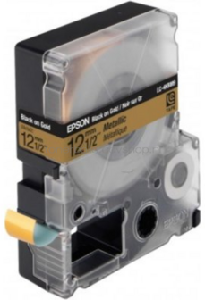 Epson LC-4KBM9 zwart op geel breedte 12 mm