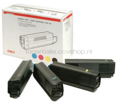 Oki 42403002 Toner Rainbow pakket zwart en kleur