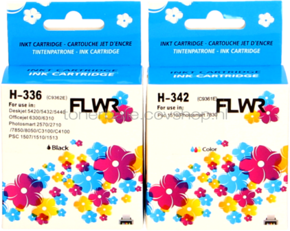 FLWR HP 336/342 2-pack - Optie 74