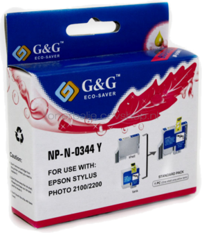 Huismerk Epson T0344 geel