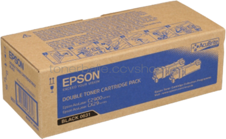 Epson C2900 twinpack zwart