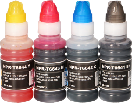 FLWR Epson T664 Multipack zwart en kleur