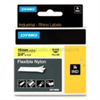 Dymo S0718090 zwart op geel breedte 19 mm