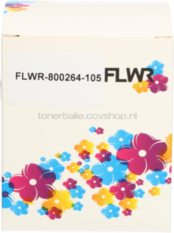 FLWR Zebra verzendetiketten 10-Pack 102 mm x 210 mm  wit