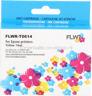 FLWR Epson T0615 multipack zwart en kleur