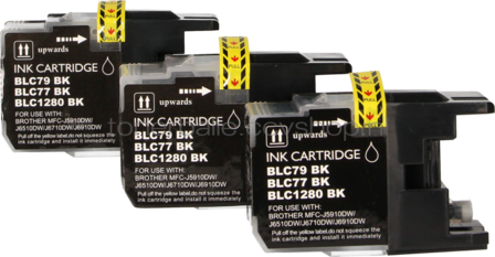 FLWR Brother LC-1280XL Multipack zwart en kleur