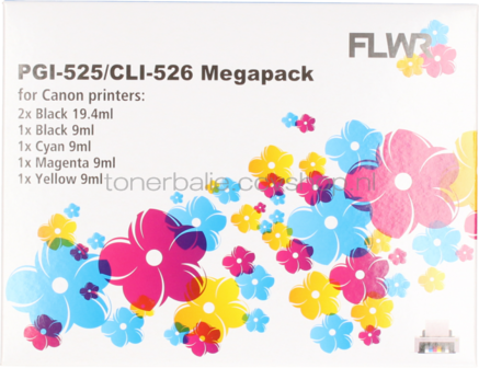 FLWR Canon PGI-525 / CLI-526 12-pack - Optie 28