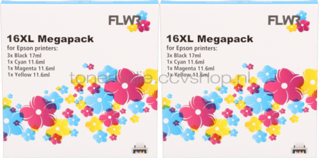 FLWR Epson T1631/2/3/4 12-pack - Optie 52
