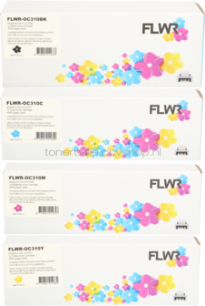 FLWR Oki 44469 multipack zwart en kleur