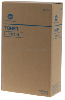 Konica Minolta TN-114 2-Pack zwart