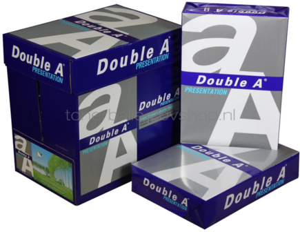 Double A Presentation A4 Papier 5 pakken (100 grams) wit