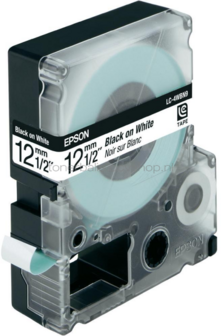 Epson LC-4WBN9 zwart op wit breedte 12 mm