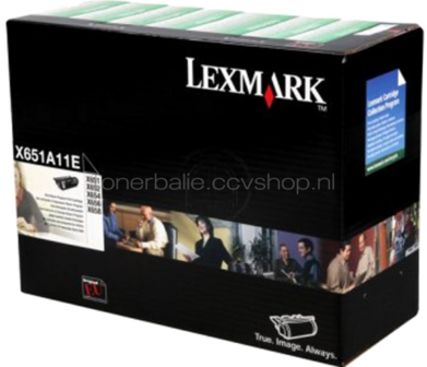 Lexmark X651A11E zwart