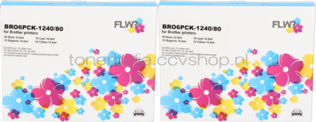 FLWR Brother LC-1240 12-pack - Optie 4