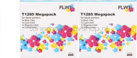 FLWR Epson T1281/2/3/4 12-pack - Optie 48