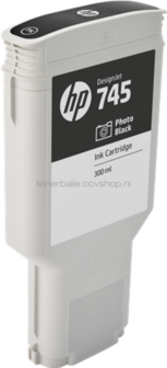 HP 745 foto zwart