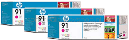 HP 91 3-pack magenta
