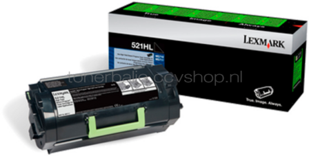 Lexmark 52D2H0L etikettentoner zwart