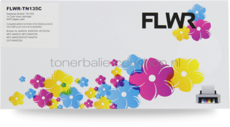 FLWR Brother TN-135C cyaan