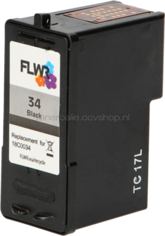 FLWR Lexmark 34XL zwart