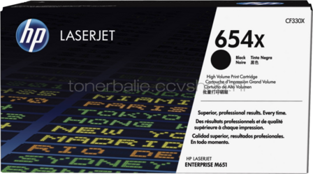 HP 654X zwart