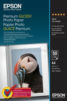 Epson Glace Premium fotopapier Glans | A4 | 255 gr/m&sup2; 50 stuks