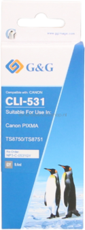 FLWR Canon CLI-531GY grijs