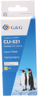 FLWR Canon CLI-531Y geel