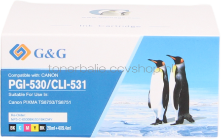 FLWR Canon PGI-530 / CLI-531 Multipack zwart en kleur