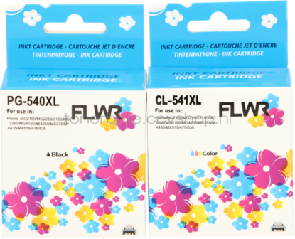 FLWR Canon PG-540XL / CL-541XL Multipack zwart en kleur