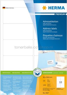 Herma 4667 96x50,8 MM