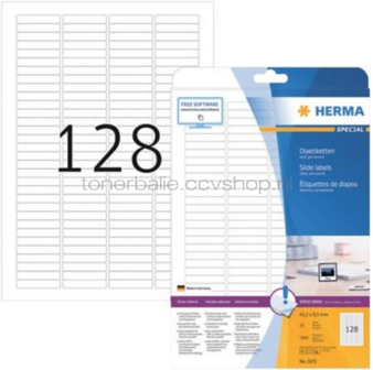 Herma dia-etiketten 43,2 x 8,5 mm A4
