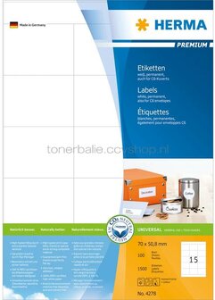Herma 4278 70x50,8MM