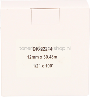 FLWR Brother DK-22214 12 mm x  30.48 M wit