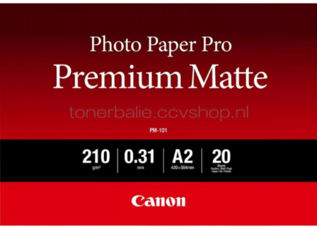 Canon PM-101 Premium fotopapier Mat | A2 | 210 gr/m&sup2; 1 stuks